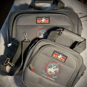 New Beverly Hills Polo Club Set of Two Bags 1982 Limited Edition Collection Grey
